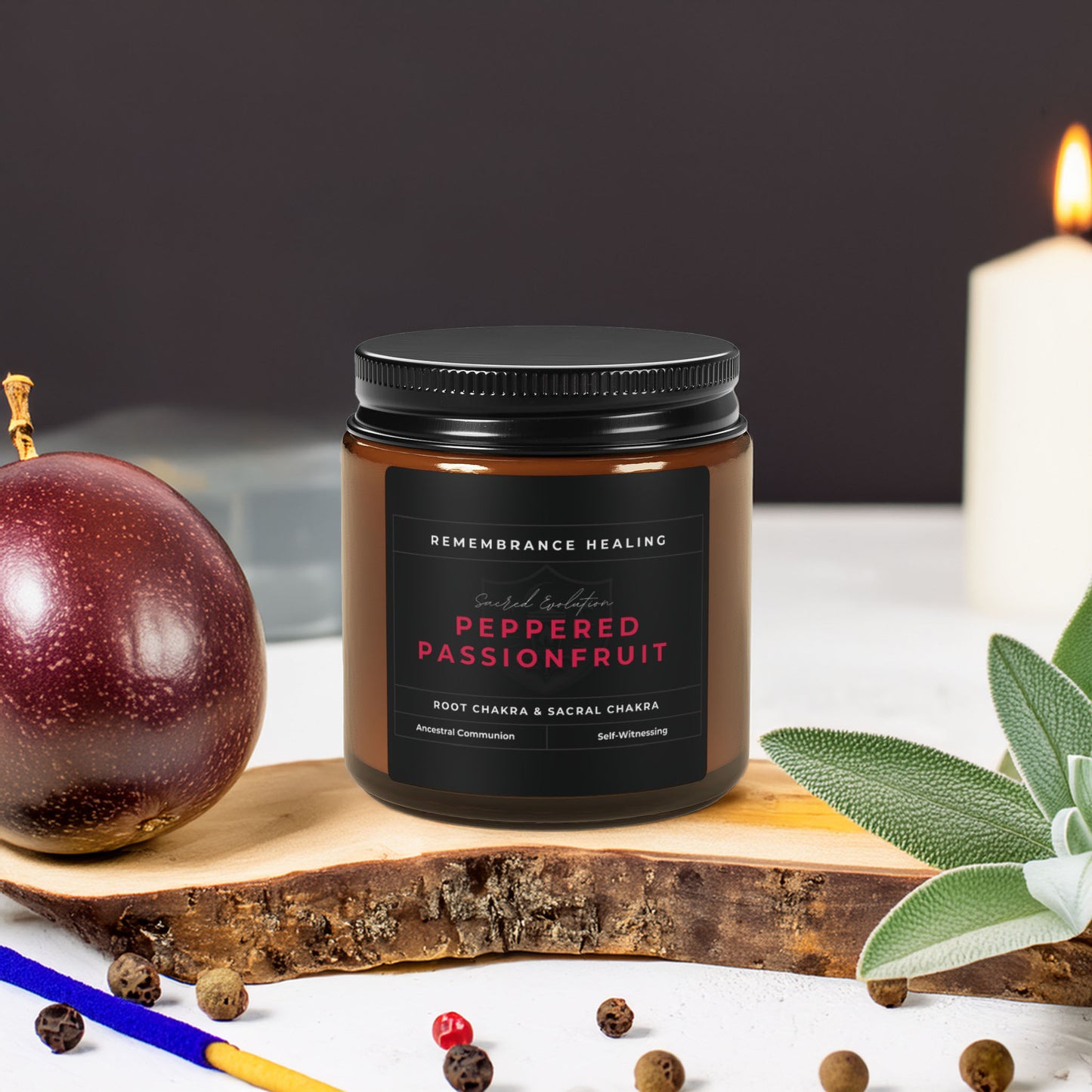 Sacred Evolution Collection | Remembrance Healing Candle