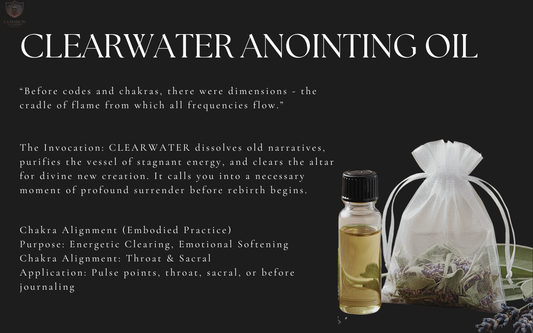 Awaken Your Flame: CLEARWATER Satchel & Oil, Dream Anointing