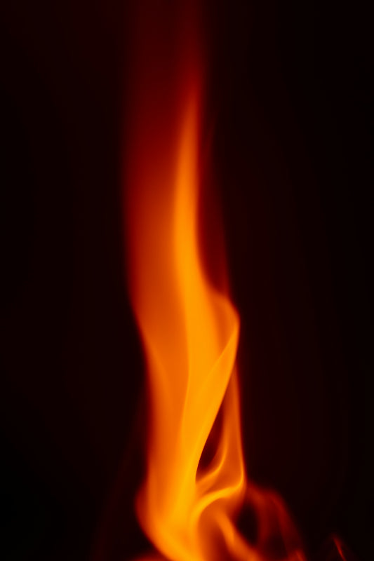 a close-up of a flame