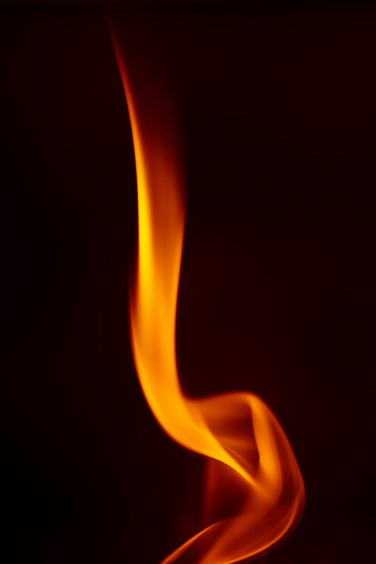 a close-up of a flame