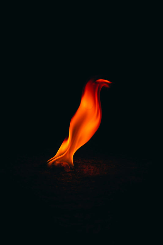 a flame of a fire